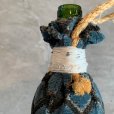 画像6: 【28.5cm】ラグ(カーペット)×ガラスボトル フラワーベース 花瓶■ビンテージ アンティーク アメリカ雑貨 インテリア フォークアート No.2