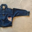 画像8: 【Kids】80s USA製 OSHKOSH デニムジャケット 青×ヒッコリー■ビンテージ オールド アメリカ古着 ボーイズ ジージャン オシュコシュ