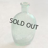 【21.8cm】ジョージ・ワシントン ガラスボトル フラワーベース 花瓶■ビンテージ アンティーク アメリカ雑貨 インテリア 大統領 空き瓶