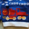 画像3: 【Kids】USA製 CHOO CHOO TRAIN アクリルニット セーター 青■ビンテージ アメリカ古着 キッズ 子供服 機関車 チューチュートレイン