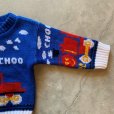 画像6: 【Kids】USA製 CHOO CHOO TRAIN アクリルニット セーター 青■ビンテージ アメリカ古着 キッズ 子供服 機関車 チューチュートレイン