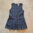 画像1: 【Kids】USA製 ROYAL PARK ノースリーブ ワンピース 青チェック■ビンテージ レトロ アメリカ古着 レディース キッズ 子供服 (1)