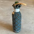 画像3: 【28.5cm】ラグ(カーペット)×ガラスボトル フラワーベース 花瓶■ビンテージ アンティーク アメリカ雑貨 インテリア フォークアート No.2
