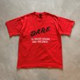 画像1: 【L】メキシコ製 90s DARE プリントTシャツ 赤■ビンテージ オールド アメリカ古着 フルーツオブザルーム シングルステッチ (1)