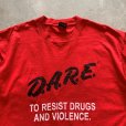 画像2: 【L】メキシコ製 90s DARE プリントTシャツ 赤■ビンテージ オールド アメリカ古着 フルーツオブザルーム シングルステッチ