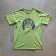 画像1: 【M】GILDAN「PEACE」ピースマーク プリントTシャツ 黄緑■ビンテージ オールド アメリカ古着 2000s ギルダン コットン (1)