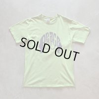 【M】GILDAN「PEACE」ピースマーク プリントTシャツ 黄緑■ビンテージ オールド アメリカ古着 2000s ギルダン コットン