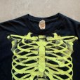 画像2: 【S/M】JERZEES スカルボーン プリントTシャツ ブラック 黒■ビンテージ オールド アメリカ古着 2000s 2010s 骨 (2)