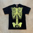 画像1: 【S/M】JERZEES スカルボーン プリントTシャツ ブラック 黒■ビンテージ オールド アメリカ古着 2000s 2010s 骨 (1)