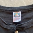 画像4: 【XL】90s USA製 COTTON DELUXE ヘンリーネック プリントTシャツ ブラック 黒■ビンテージ オールド アメリカ古着 コットン