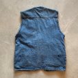 画像9: 【M/L】BUGAO デニム フィッシングベスト ブルー 青■ビンテージ オールド 古着 ハンティングベスト ジップアップ 多機能