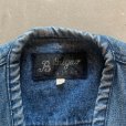 画像4: 【M/L】BUGAO デニム フィッシングベスト ブルー 青■ビンテージ オールド 古着 ハンティングベスト ジップアップ 多機能