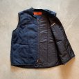 画像6: 【XL/2XL】メキシコ製 CINTAS ジップアップ 中綿ワークベスト ネイビー 紺■ビンテージ オールド アメリカ古着 刺繍入り