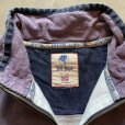 画像4: 【XL】fat face ハーフジップ 鹿の子 トップス ナス紺■ビンテージ オールド 古着 コットン 裏起毛スウェット