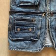 画像6: 【M/L】BUGAO デニム フィッシングベスト ブルー 青■ビンテージ オールド 古着 ハンティングベスト ジップアップ 多機能