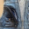 画像3: 【M/L】BUGAO デニム フィッシングベスト ブルー 青■ビンテージ オールド 古着 ハンティングベスト ジップアップ 多機能