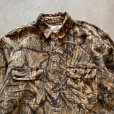 画像2: 【M】MOSSY OAK 長袖シャモアクロスシャツ リアルツリーカモ 迷彩■ビンテージ オールド アメリカ古着 総柄 ネルシャツ ハンティング