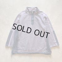 【XL】fat face ハーフジップ 鹿の子 トップス ナス紺■ビンテージ オールド 古着 コットン 裏起毛スウェット