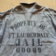 画像2: 【L/XL】60s JAIL ステンシル プリズナー 半袖シャンブレーシャツ■ビンテージ オールド アメリカ古着 囚人 コットン