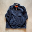 画像5: 【L/XL】CINTAS ジップアップ ワークジャケット ネイビー 紺無地■ビンテージ オールド アメリカ古着 裏地キルティング