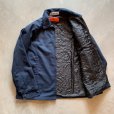 画像7: 【L/XL】CINTAS ジップアップ ワークジャケット ネイビー 紺無地■ビンテージ オールド アメリカ古着 裏地キルティング