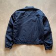 画像8: 【M/L】70s-80s UNKNOWN ジップアップ ワークジャケット ネイビー 紺■ビンテージ オールド アメリカ古着 スコービルジップ ワッペン付き