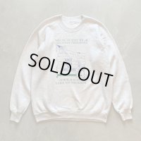 【L/XL】90s UNKNOWN スウェット ライトグレー■ビンテージ オールド アメリカ古着 ビッグサイズ トレーナー ラグラン