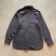 画像7: 【M/L】GAP マチ付き 片ポケ 長袖シャツ グレー 無地■アメリカ古着 ギャップ ライトネルシャツ
