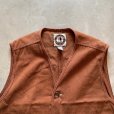 画像2: 【L/XL】LEGAL JEANS ブラウンデニム ベスト 茶色■ビンテージ オールド アメリカ古着 ビッグサイズ バックポケット
