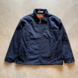 画像1: 【L/XL】CINTAS ジップアップ ワークジャケット ネイビー 紺無地■ビンテージ オールド アメリカ古着 裏地キルティング (1)