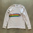 画像1: 【S/M】80s USA製 crazy shirt ホノルルマラソン 長袖Tシャツ 白■ビンテージ アメリカ古着 ロンT レディース シングルステッチ (1)