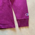 画像5: 【M】champion オールコットン 長袖Tシャツ パープル 紫 無地■アメリカ古着 ロンT チャンピオン