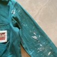 画像3: 【L】CEM ペンキ飛び ユーロワーク ジャケット カバーオール グリーン 緑■ビンテージ ヨーロッパ古着 コットン フレンチ ドイツ ボロ