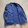 画像7: 【M/L】スペイン CONFECCIONES ノーカラー ユーロワーク ジャケット カバーオール ネイビー■ビンテージ ヨーロッパ古着 コットンツイル
