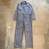【42 W38】USA製 UNIVERSAL OVERALL HBT コットン オールインワン グレー■ビンテージ オールド アメリカ古着 ワーク ツナギ