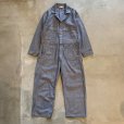 画像1: 【W38】70s KEY IMPERIAL HBT コットン オールインワン グレー■ビンテージ オールド アメリカ古着 USA製 キー ワーク ツナギ (1)