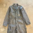 画像2: 【W34-W35】70s MONTGOMERY WARD HBT コットン オールインワン グレー■ビンテージ アメリカ古着 USA製 ワーク ツナギ モンゴメリーワード