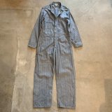 【40R W36】SEARS HBT コットン オールインワン グレー■ビンテージ オールド アメリカ古着 ワーク ツナギ 作業服 70s-80s シアーズ