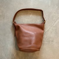 【35cm×38cm】COACH オールドコーチ バケツ型 レザー ショルダーバッグ ブラウン 茶■ビンテージ 古着 カバン