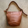 画像4: 【35cm×38cm】COACH オールドコーチ バケツ型 レザー ショルダーバッグ ブラウン 茶■ビンテージ 古着 カバン