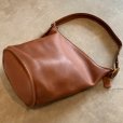 画像3: 【35cm×38cm】COACH オールドコーチ バケツ型 レザー ショルダーバッグ ブラウン 茶■ビンテージ 古着 カバン