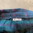 画像4: 【W25】UNKNOWN プリーツ ロングスカート ブルー 青緑チェック■ビンテージ オールド レトロ レディース アメリカ古着 80s/90s