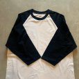 画像4: 【L】2000s anvil ミントコンディション ラグランTシャツ 白×黒■ビンテージ アメリカ古着 アンビル コットン ベースボール 無地 No.2 (4)