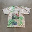 画像1: 【L】2010s USA製 Liberty Organics フラワー プリントTシャツ■アメリカ古着 コットン タイダイ アート ボランティア (1)