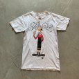 画像1: 【Ladies or Kids】90s USA製 ポパイ オリーブ 両面プリントTシャツ 白■ビンテージ オールド アメリカ古着 レディース キッズ (1)
