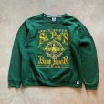 画像1: 【L/XL】2010s RUSSELL アイリッシュ プリントスウェット グリーン 緑■アメリカ古着 トレーナー リバースタイプ (1)
