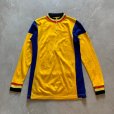 画像1: 【S】UNKNOWN 長袖サイクリングジャージ トップス 黄色■ビンテージ オールド レトロ アメリカ古着 バックポケット (1)