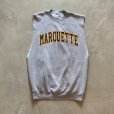 画像1: 【M/L】MARQUETTE カットオフ スウェット ライトグレー■ビンテージ オールド アメリカ古着 トレーナー ベスト カレッジ (1)
