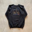 画像4: 【S/M】80s-90s USA製 Hanes サンフランシスコ 刺繍スウェット ブラック 黒■ビンテージ オールド アメリカ古着 トレーナー 蟹 カニ