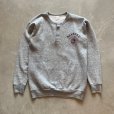 画像1: 【S or Ladies】80s UNKNOWN ヘンリーネック カレッジプリントスウェット 杢グレー■ビンテージ オールド アメリカ古着 トレーナー (1)